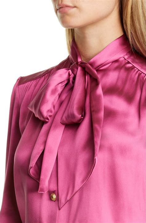 gucci satin blouse|gucci inspired blouses.